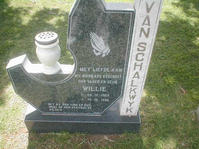 SCHALKWYK Willie, van 1958-1996
