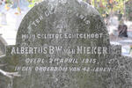 NIEKERK Albertus B.W., van -1915