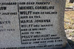 WOLFF Michiel Cornelius -1913 & Maria Johanna MARIES -1927 :: PICKARD Peggy Millicent -1926