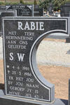 RABIE S.W. 1961-1986