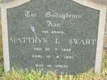 SWART Matthys L. 1888-1961