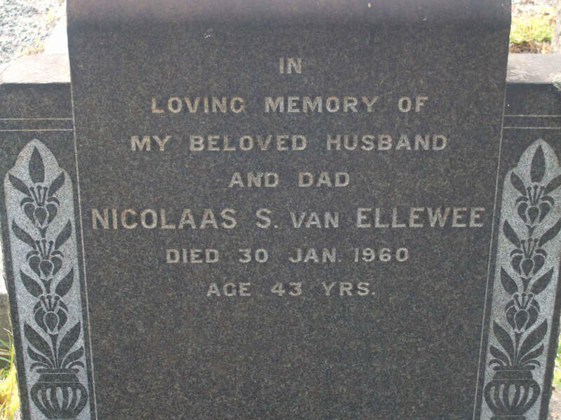 ELLEWEE Nicolaas S., van -1960