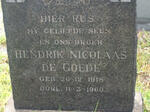 GOEDE Hendrik Nicolaas, de 1918-1960
