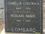 LOMBARD Nicolaas Daniel 1886-1968 & Isabella Lodewika 1884-1959