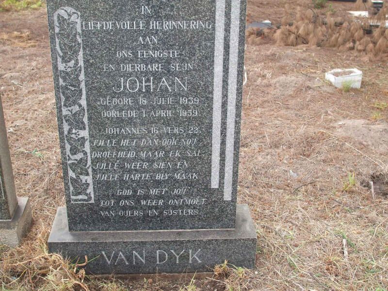 DYK Johan, van 1939-1959
