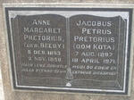 PRETORIUS Jacobus Petrus 1897-1971 & Anne Margaret BEEBY 1893-1958