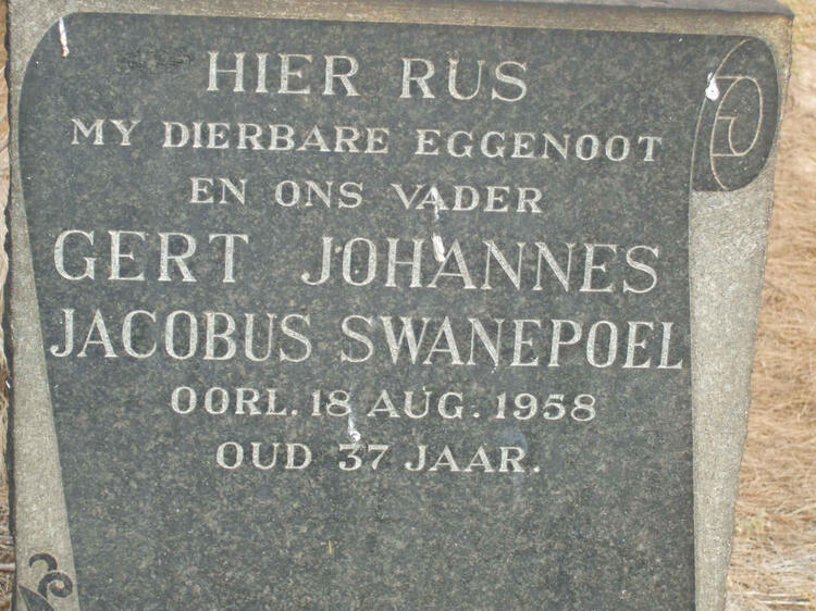 SWANEPOEL Gert Johannes Jacobus -1958