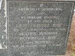 RIVE Louis Francois 1890-1958 & Beatrix Hendrina Petronella BESTER 1896-1987