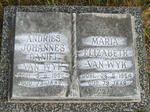 WYK Andries Johannes Daniel, van -1958 & Maria Elizabeth -1964