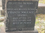 SPIERS Fancis Wallace 1878-1956