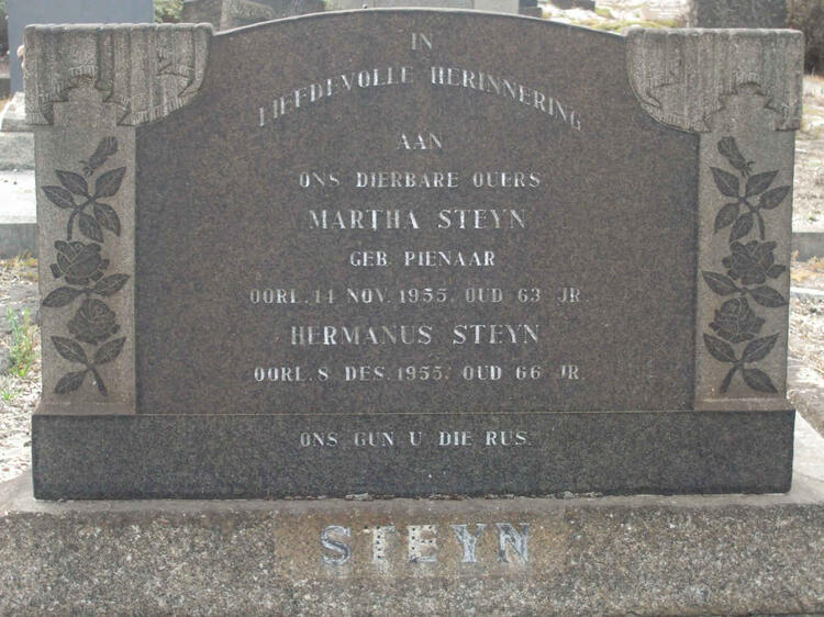 STEYN Hermanus -1955 & Martha PIENAAR -1955
