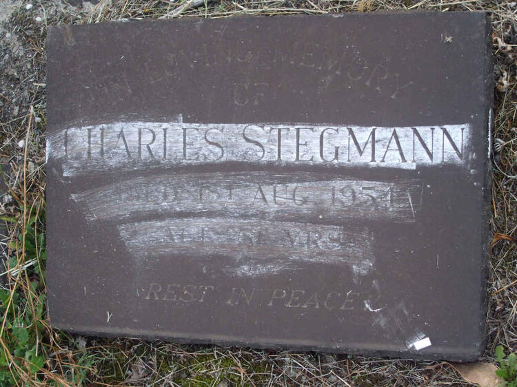 STEGMANN Charles −1954