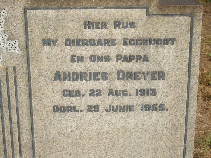 DREYER Andries 1913-1955