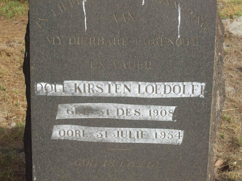 LOEDOLFF Dolf Kirsten 1908-1954