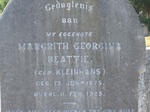 BEATTIE Margrith Georgina nee KLEINHANS 1875-1925