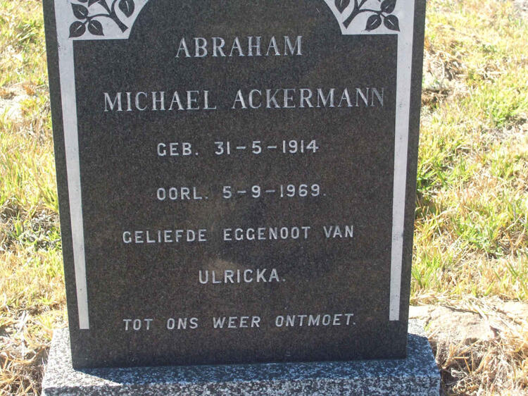 ACKERMANS Abraham Michael 1914-1969