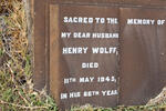 WOLF Henry -1945