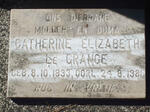 GRANGE Catherine Elizabeth, le 1893-1981