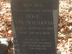 SCHALKWYK Ockie, van 1907-1953