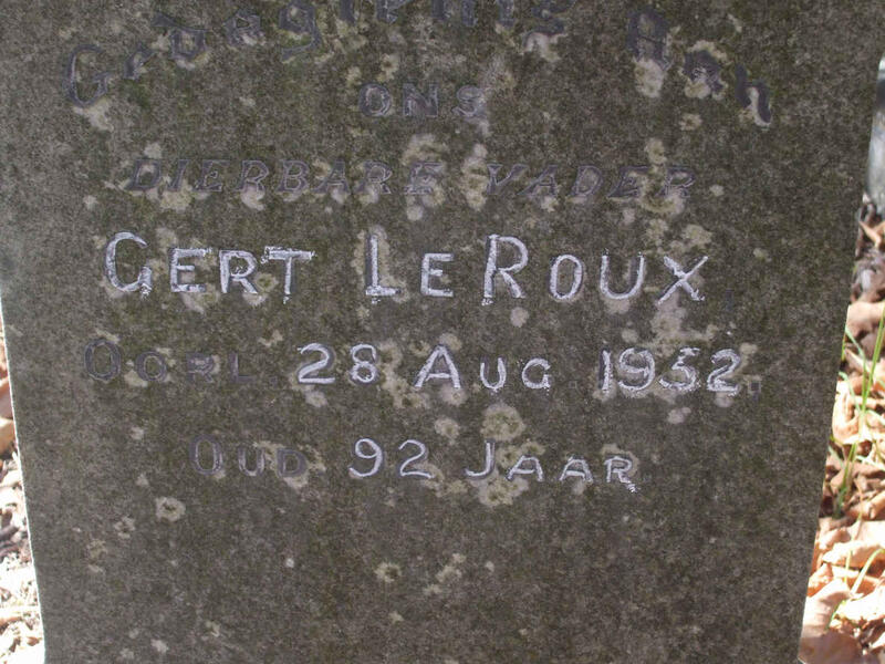 ROUX Gert, le -1952