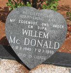 McDONALD Willem 1945-1990