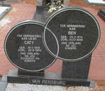 RENSBURG Ben, van 1914-1995 & Caty 1919-1994