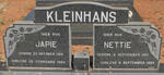 KLEINHANS Japie 1918-1984 & Nettie 1921-1993