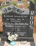 ROOS Cecilia Danielina Maria nee NEL 1918-1992
