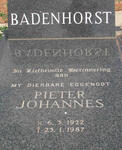 BADENHORST Pieter Johannes 1922-1987