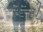 HAYWOOD Hendrik J. 1900-1968 & Hendrina W. NORTJE 1912-1992
