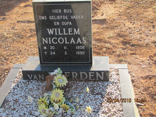 HEERDEN Willem Nicolaas, van 1906-1990