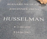 HUSSELMAN Bernard Nicolaas Johannes 1958-2003