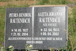 RAUTENBACH Hendrik 1927-2004 :: FOURIE Aletta Johanna 1933-2002