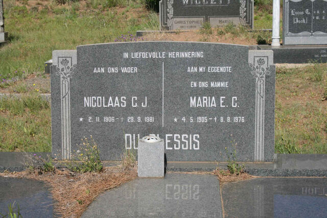PLESSIS Nicolaas C.J., du 1906-1981 & Maria E.C. 1905-1976