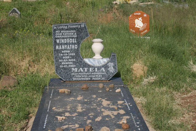 MATELA Manyato Windvoel 1923-2005