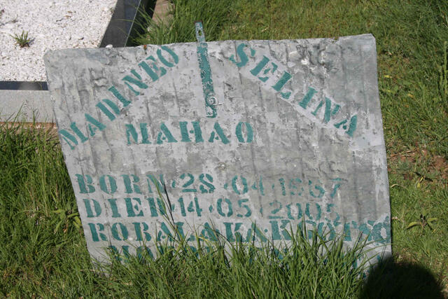 MAHAO Madineo Selina 1937-2005