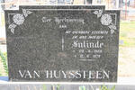 HUYSSTEEN Sulinde, van 1929-1979