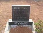 HEYMANS Andries 1903-1981 & Bets 1910-1998