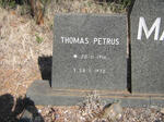 MANS Thomas Petrus 1916-1972