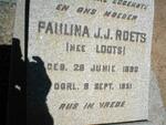 ROETS Paulina J.J. nee LOOTS 1890-1951