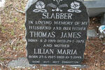 SLABBER Thomas James 1919-1979 & Lilian Maria 1925-1999