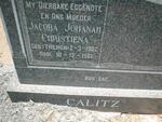 CALITZ Jacoba Johanah Christiena nee THERON 1902-1961