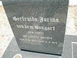 BONGART Gertruida Jurina, von dem nee LOOTS 1921-1973