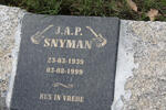 SNYMAN J.A.P. 1939-1999