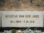 LINDE Hendrik, van der 1884 - 1915