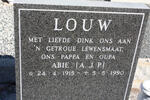 LOUW  A.J.P. 1915-1990