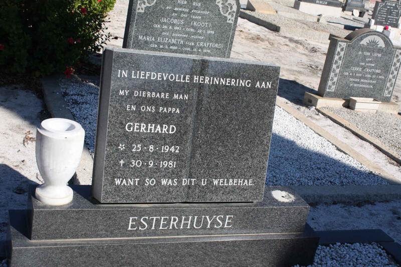 ESTERHUYSE Gerhard 1942-1981