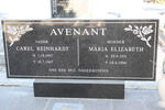 AVENANT Carel Reinhart 1907-1967 & Maria Elizabeth 1911-1996