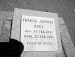 ROOS Fransie Jacobus 1951-1951