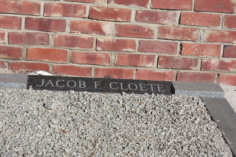 CLOETE Jacob F.